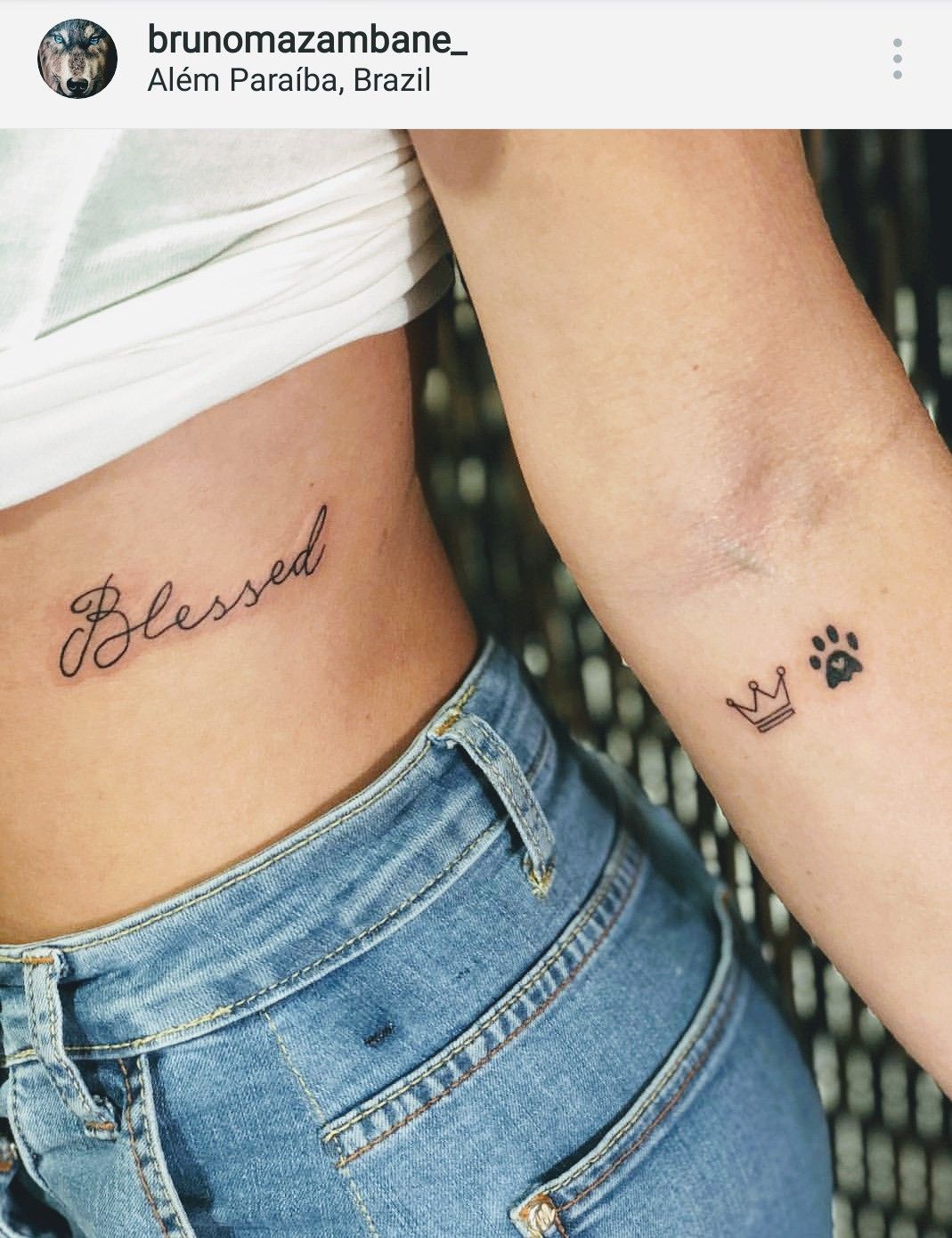 tatuagem fé na costela