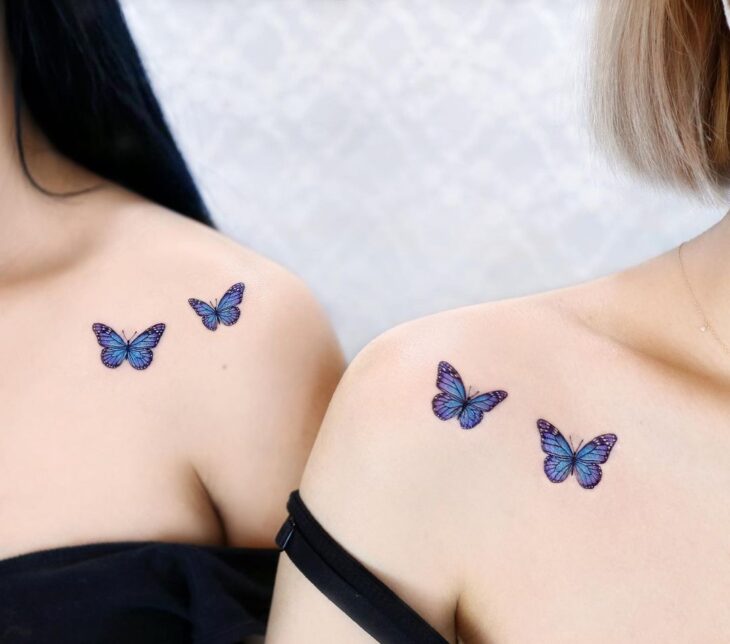 tatuagem borboleta minimalista
