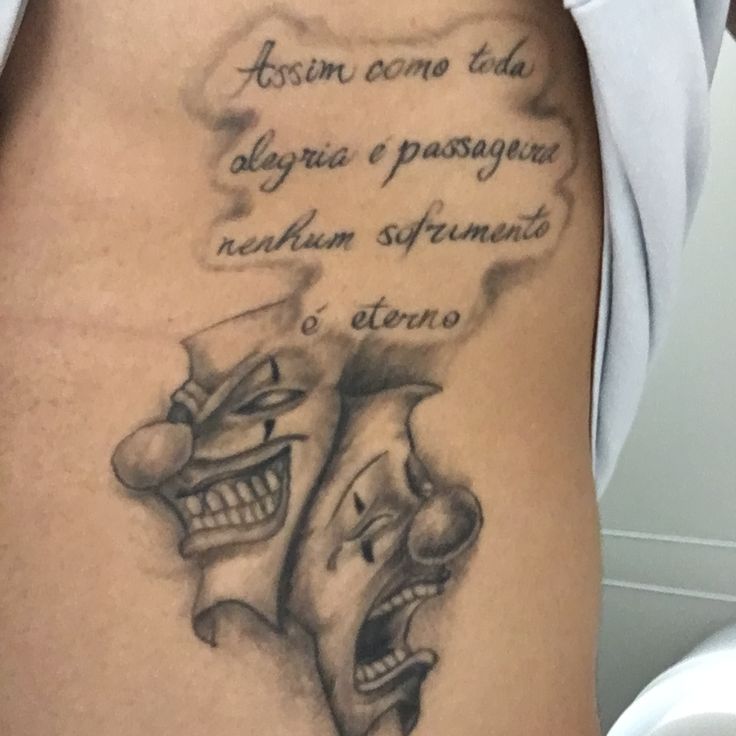 tatuagem cry now laugh later