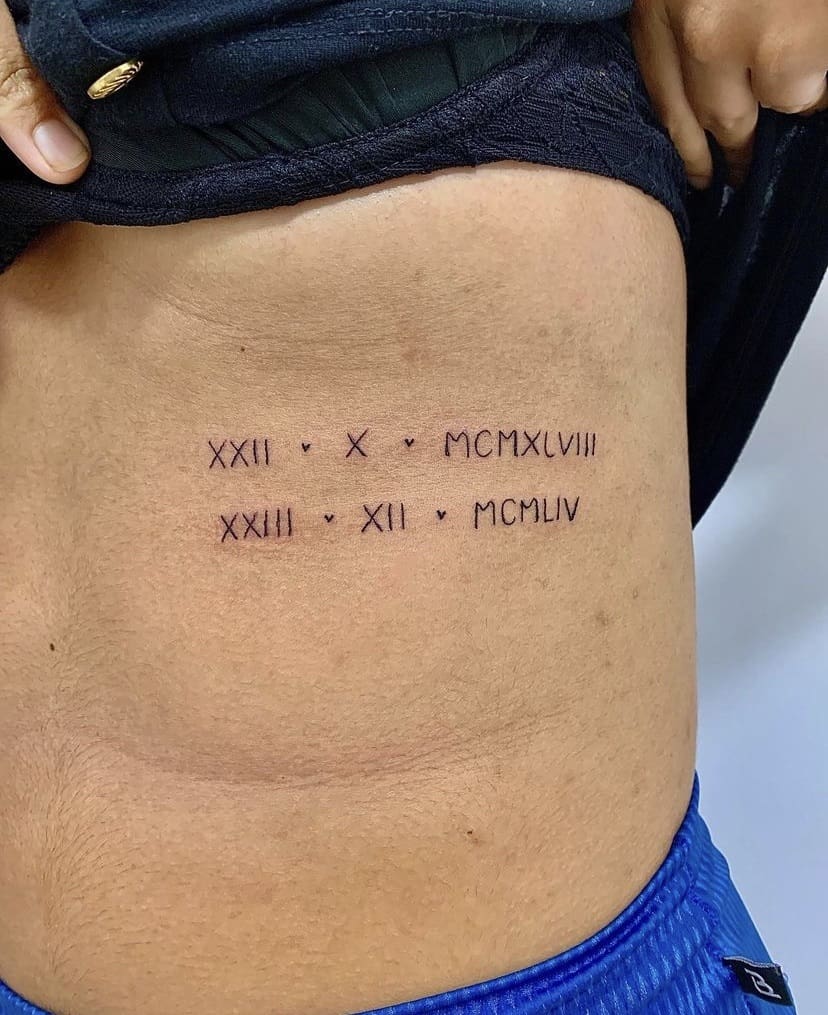 tatuagem data nascimento significado