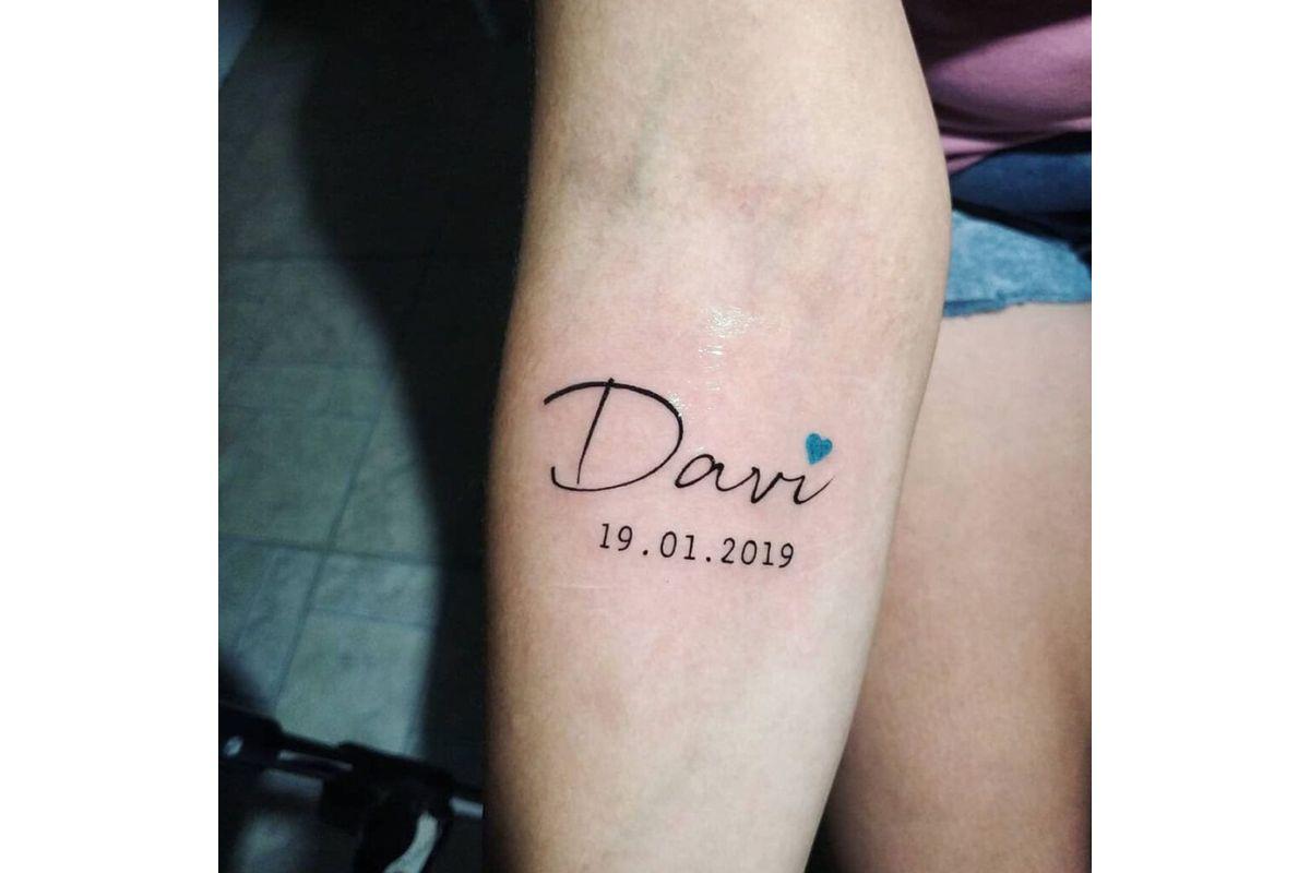 tatuagem data nascimento ideias