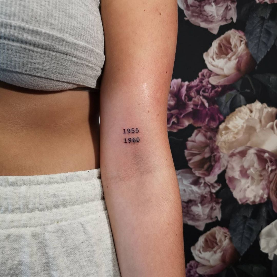 tatuagem numeral romano data