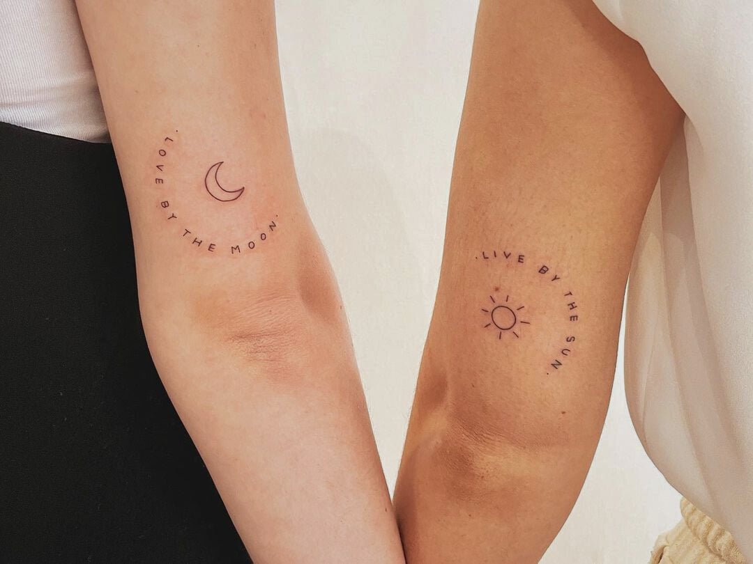 matching tattoo amigas