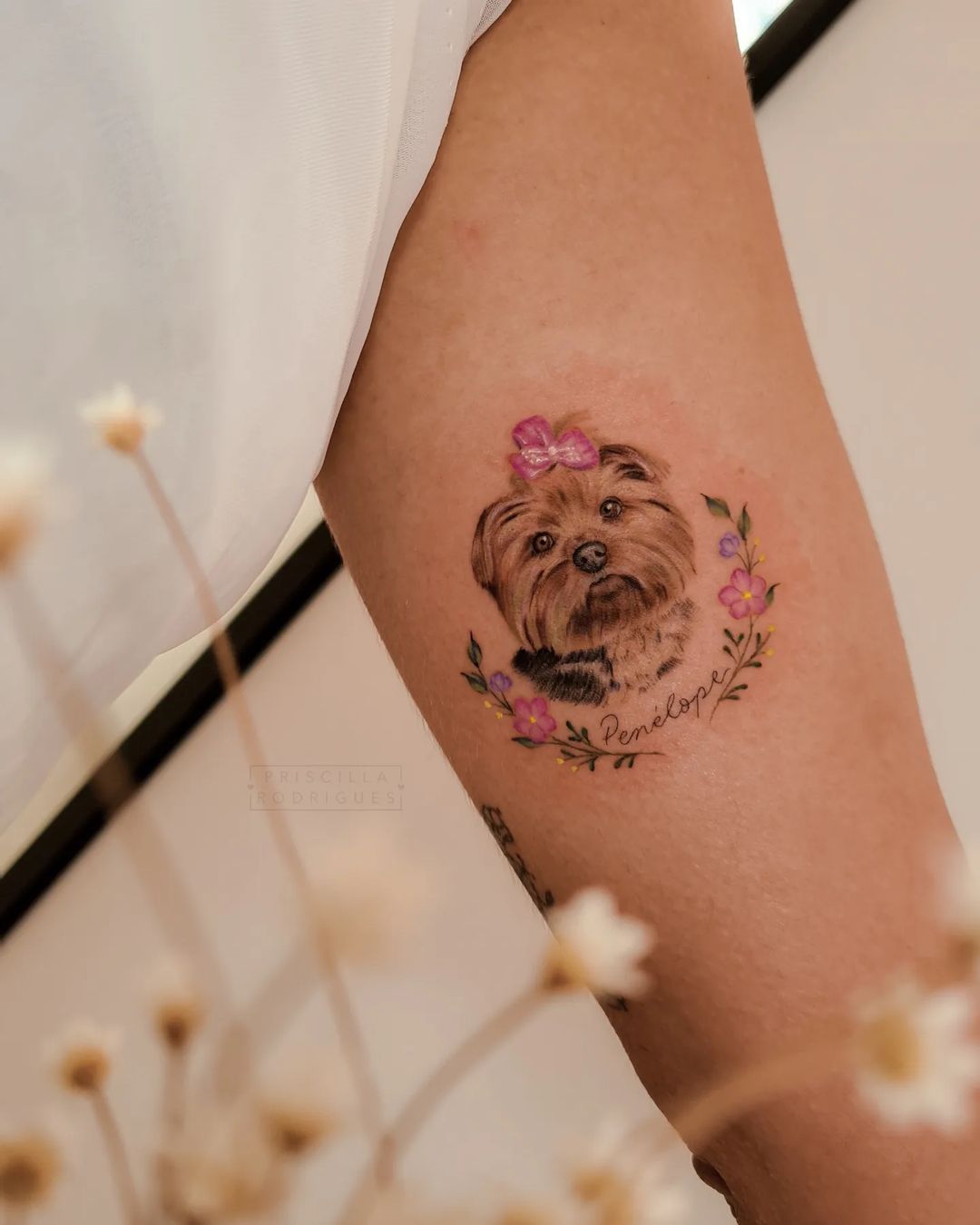 tatuagem de cachorro pequena
