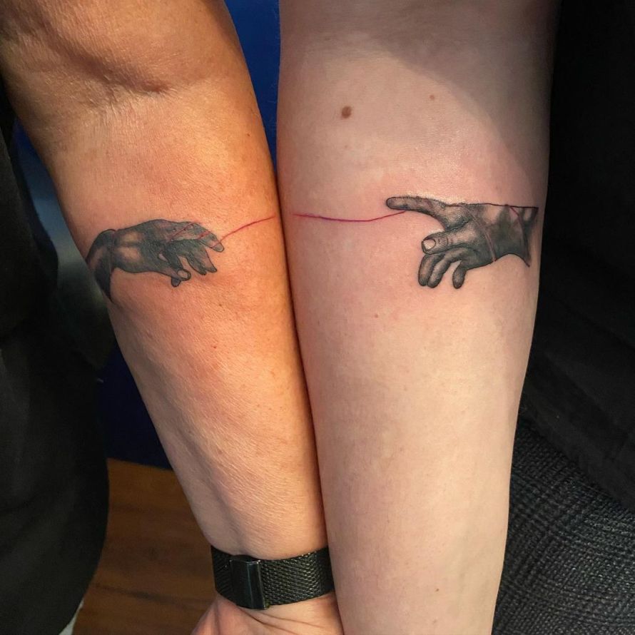 tatuagem casal infinito