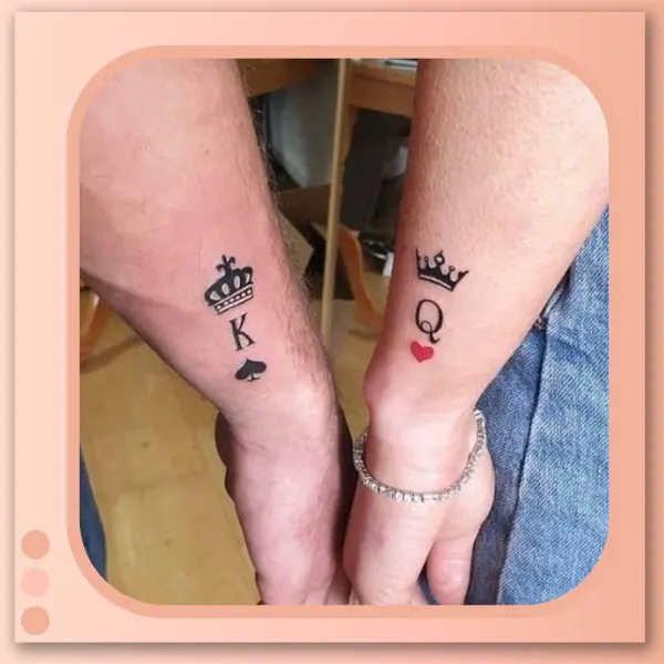 tatuagem minimalista casal