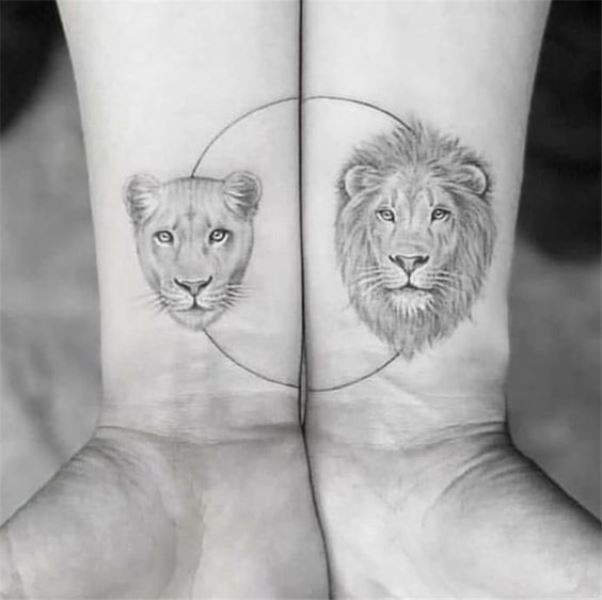 tatuagem de casal complementar