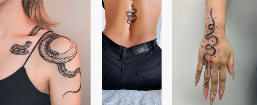 tatuagem de cobra preta