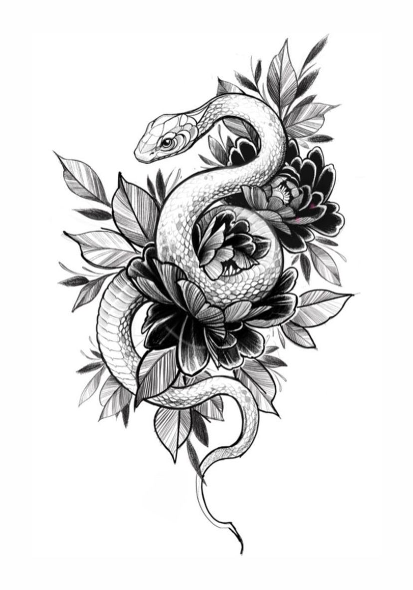 tatuagem de cobra feminina