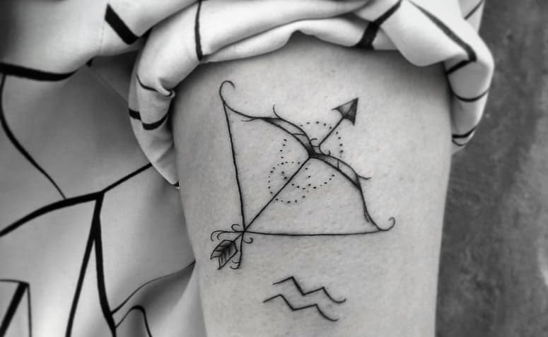 tatuagem flecha casal