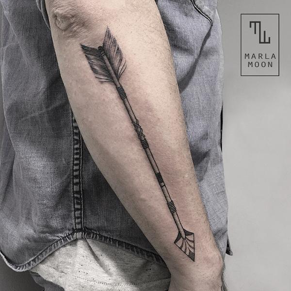 tatuagem flecha braço