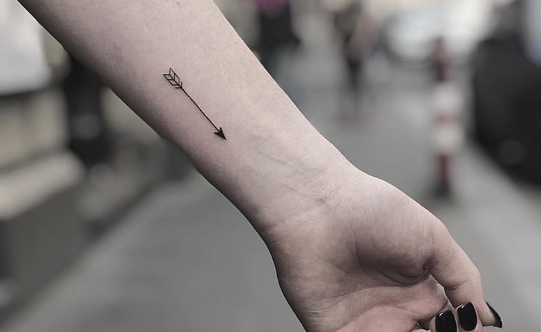 tatuagem flecha casal