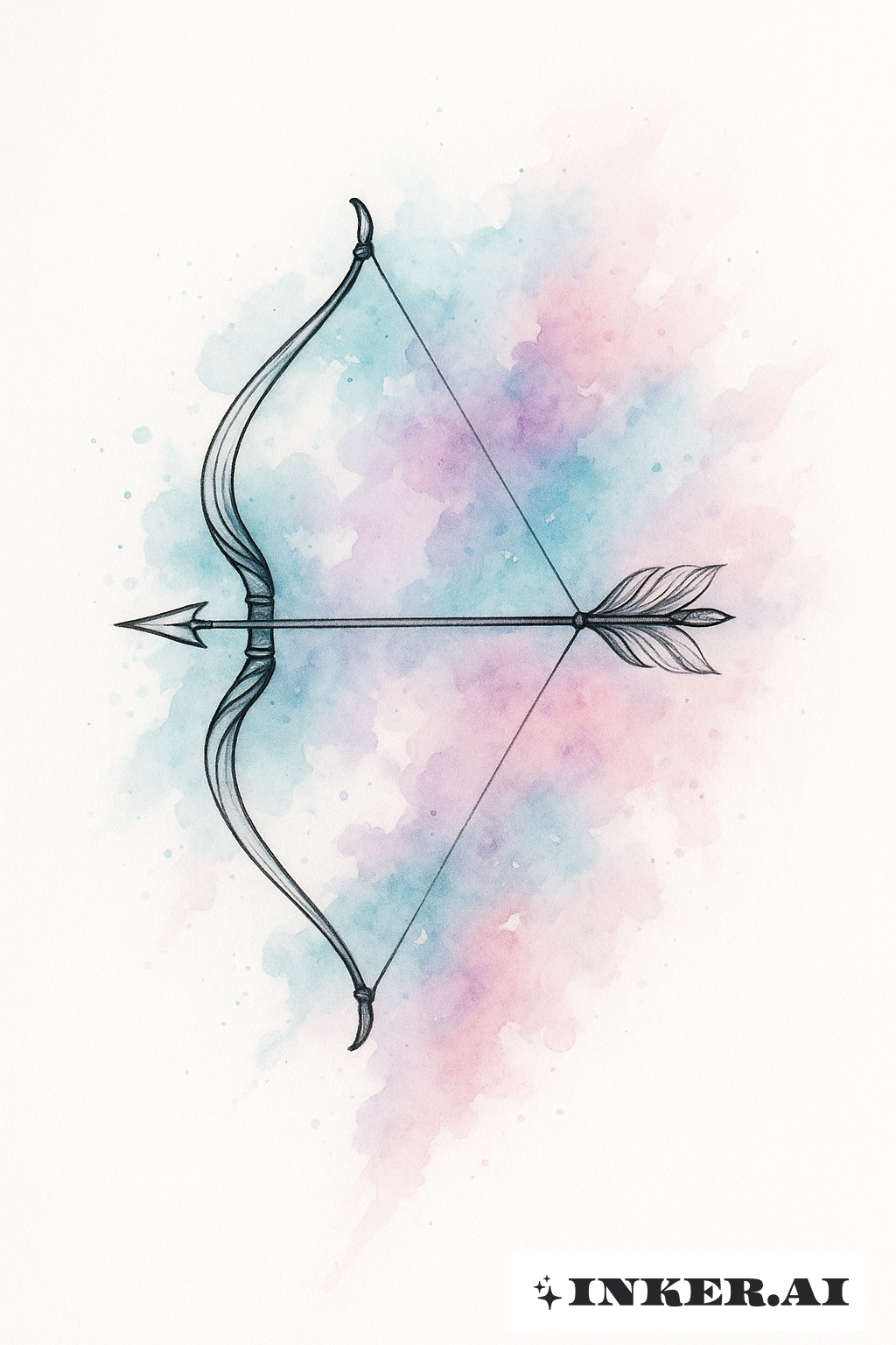 tatuagem flecha minimalista