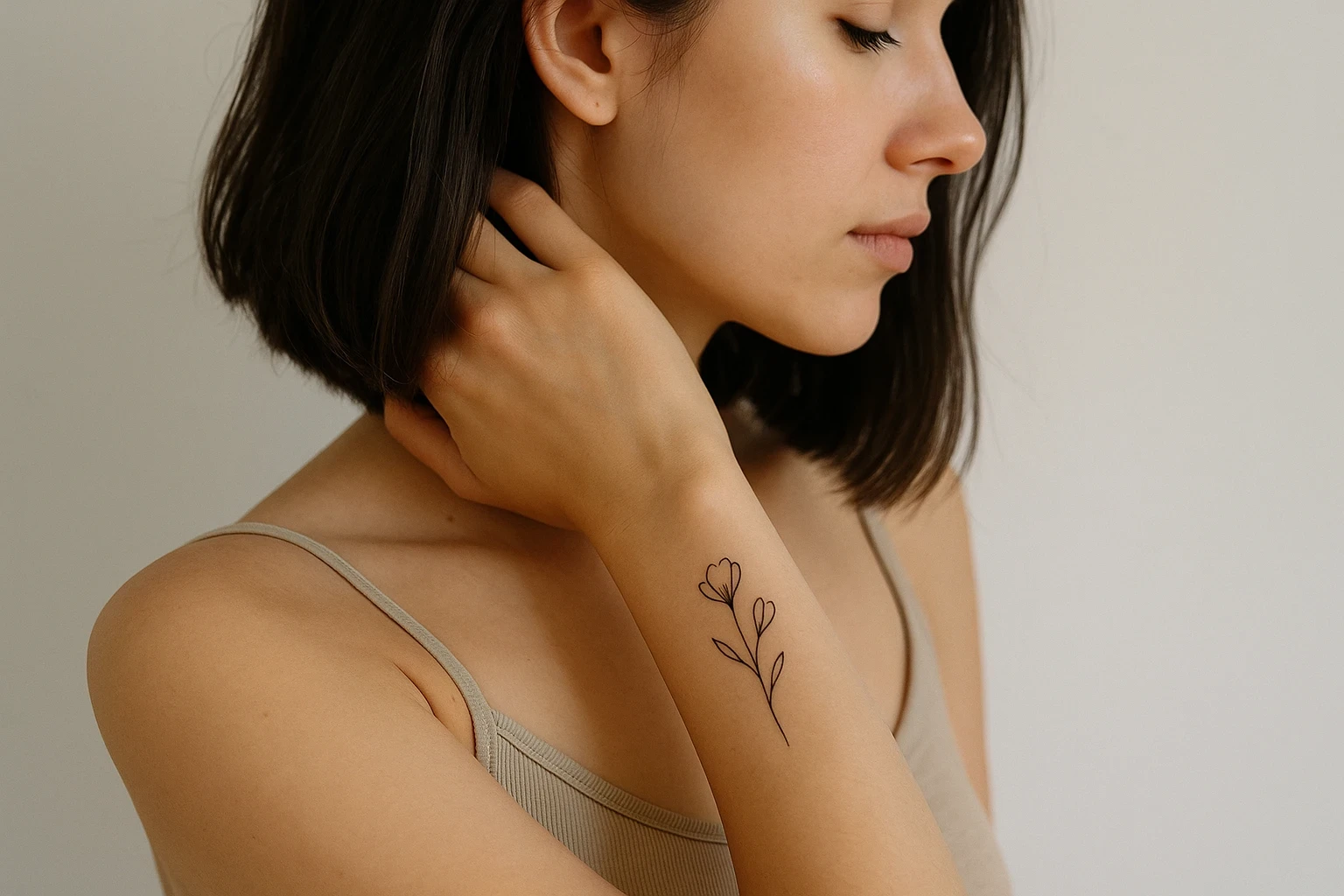 desenho de tatuagem floral