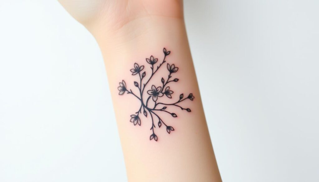 tatuagem de constelação pulso