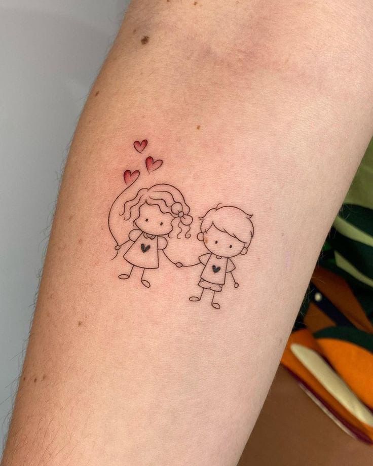 tatuagem de filho para casal