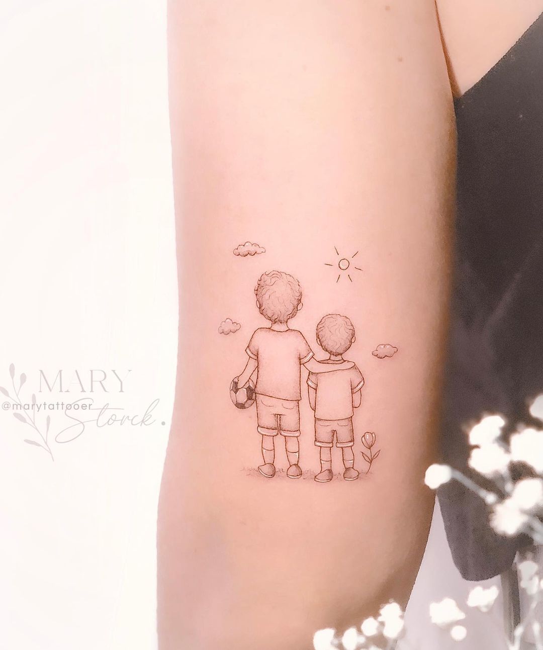 tatuagem de pegada do bebê