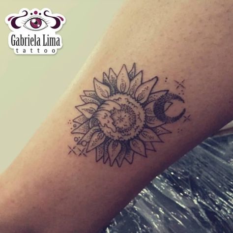 desenho de girassol para tatuagem