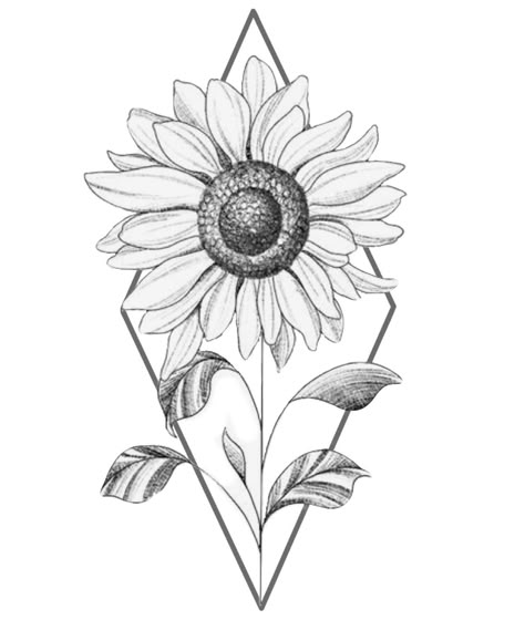 tatuagem de girassol feminina