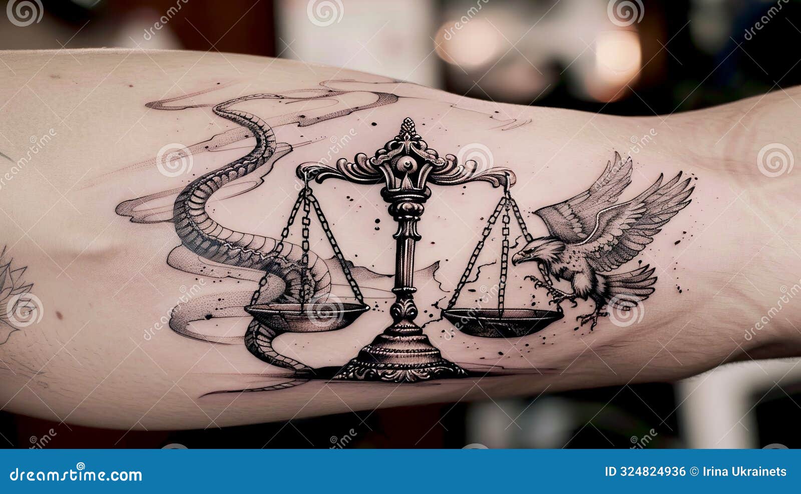ideias tatuagem justiça braço