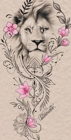 tatuagem de leão com coroa