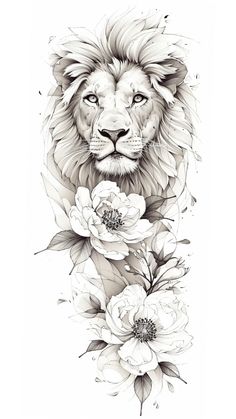 tatuagem de leão realista