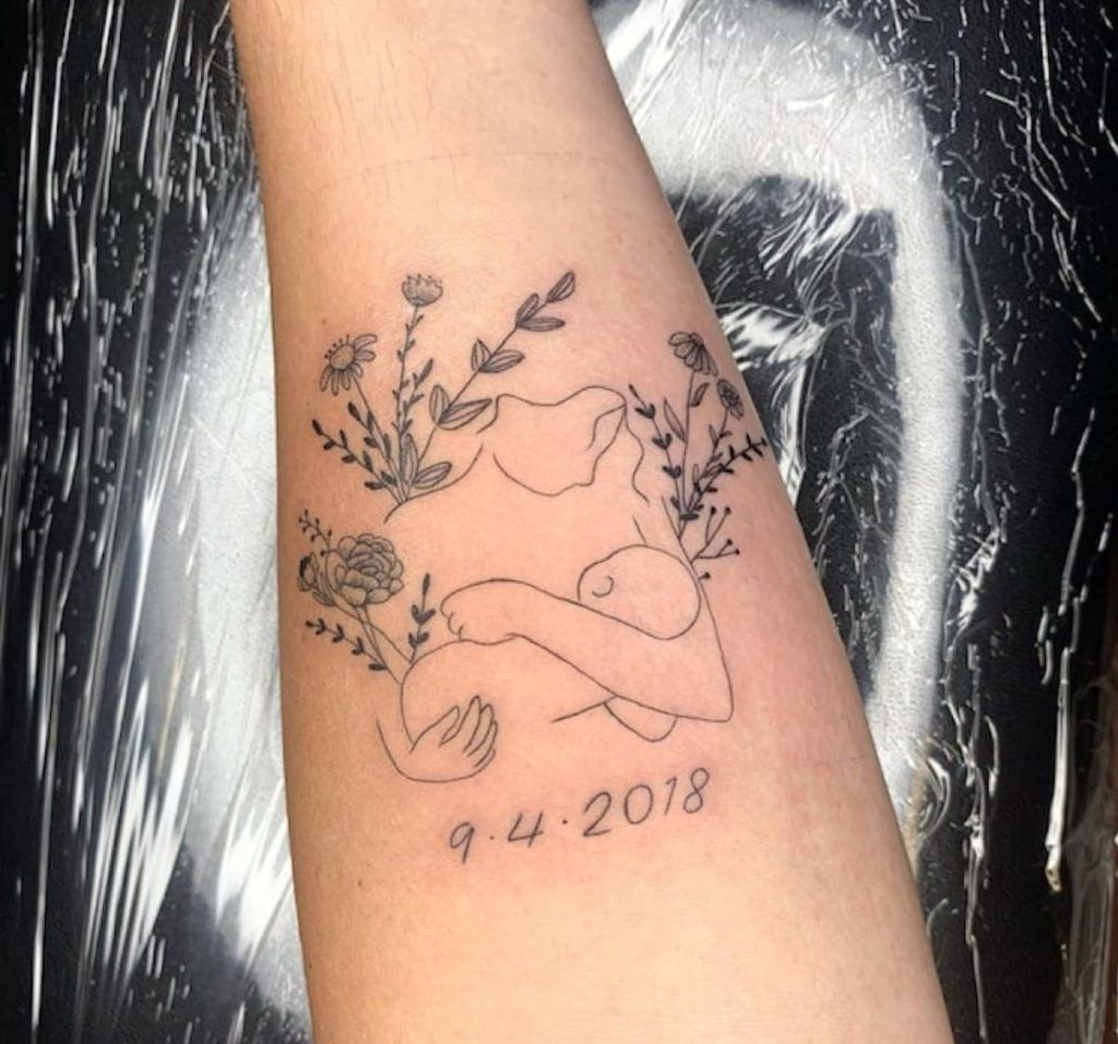tatuagem de mãe e filha