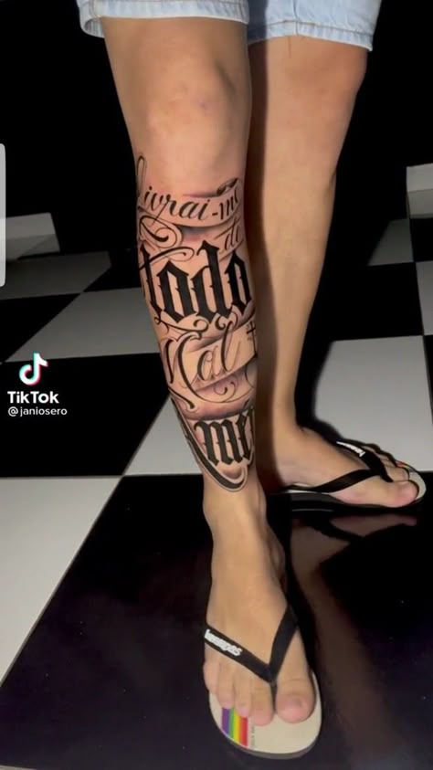 tatuagem para perna inteira
