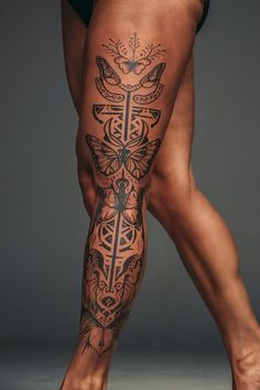 tattoo perna feminina
