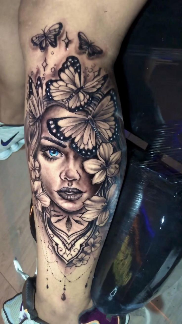 tatuagem na canela