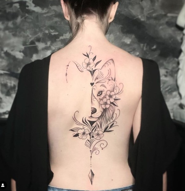 inspiração tatuagem costas feminina