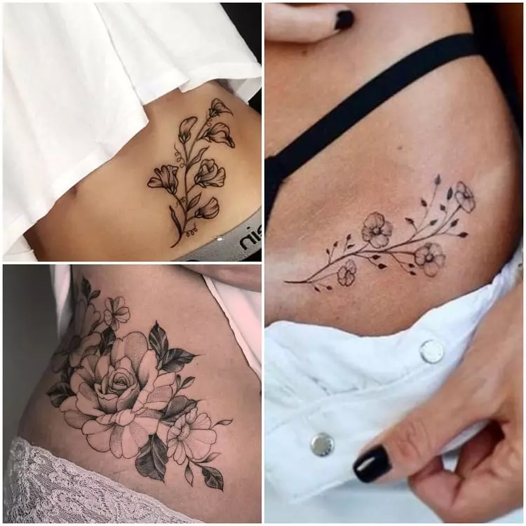 tatuagem pequena no quadril