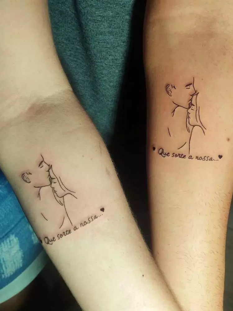 tatuagem combinando para namorados
