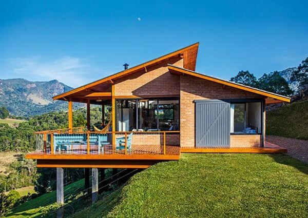 telhado cerâmico contemporâneo
