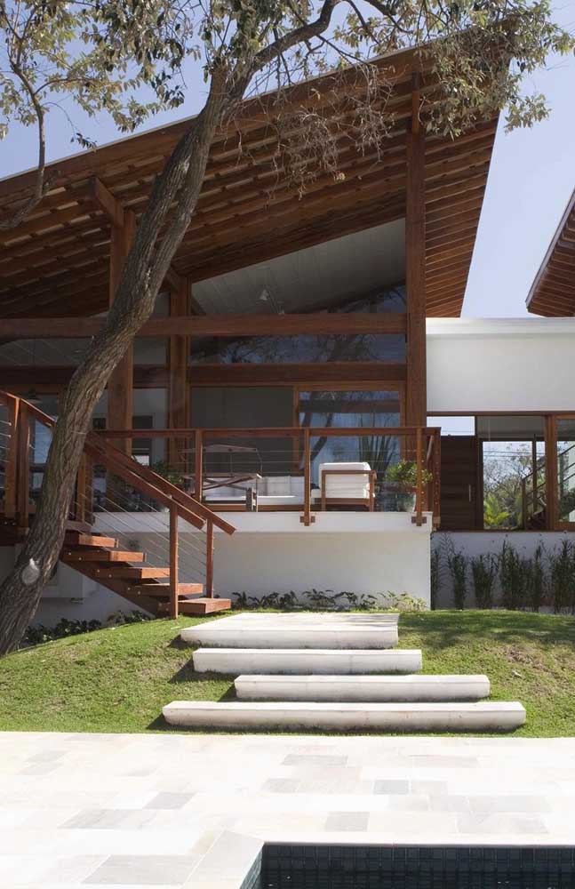 telhado cerâmico contemporâneo