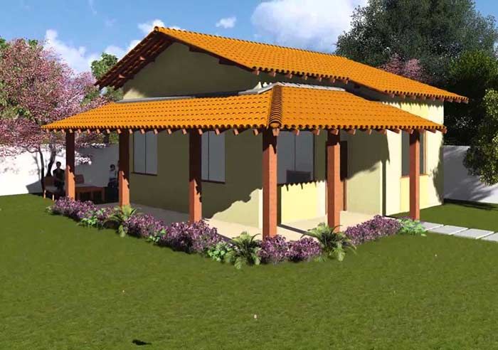 telhado de concreto aparente