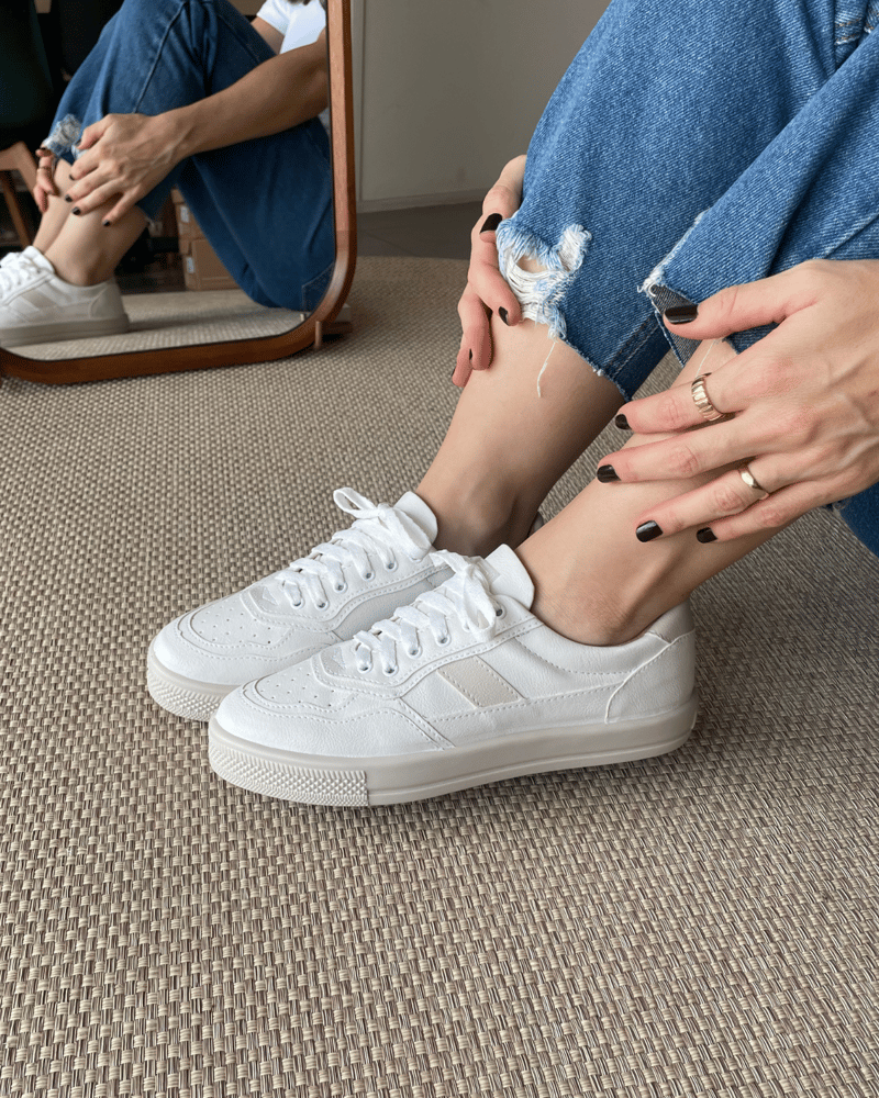 tênis branco feminino plataforma