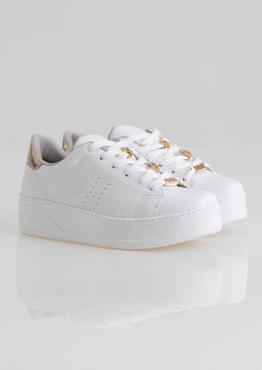 tênis branco feminino couro
