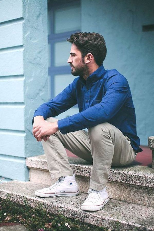 looks com All Star branco