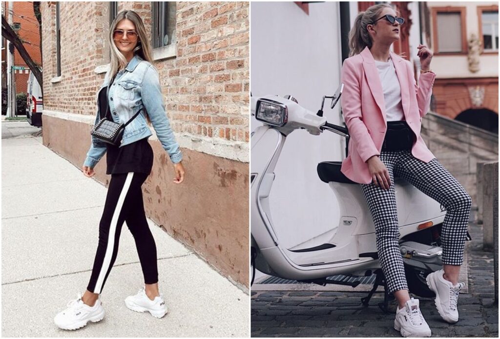moda casual com tênis preto
