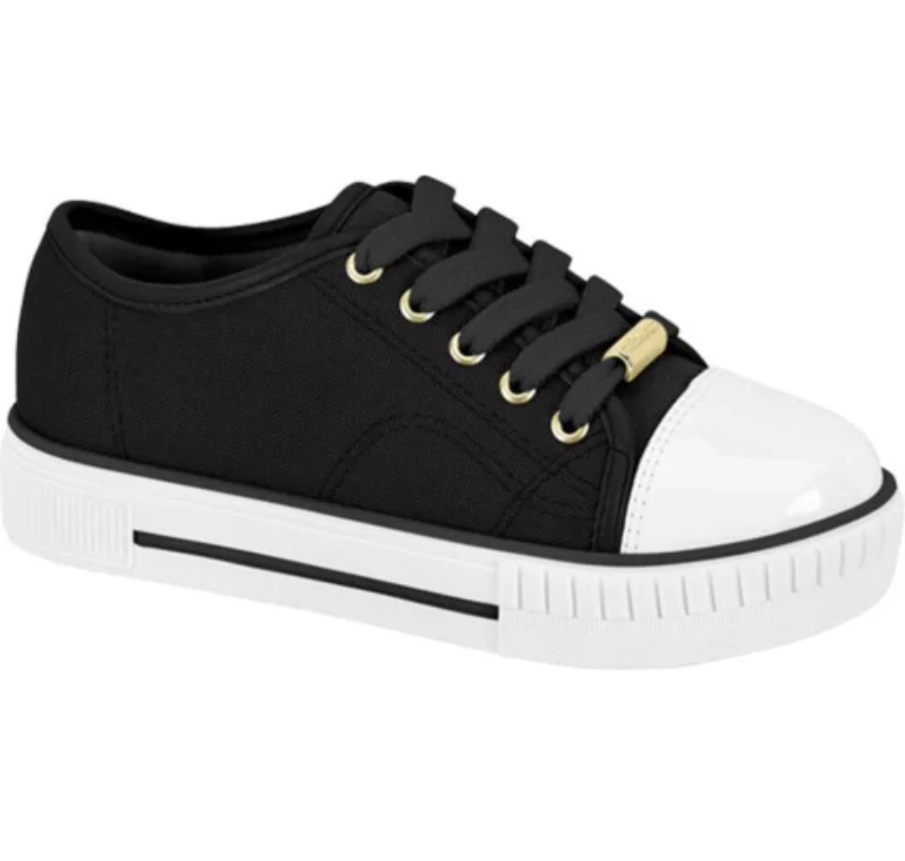moda infantil tênis preto
