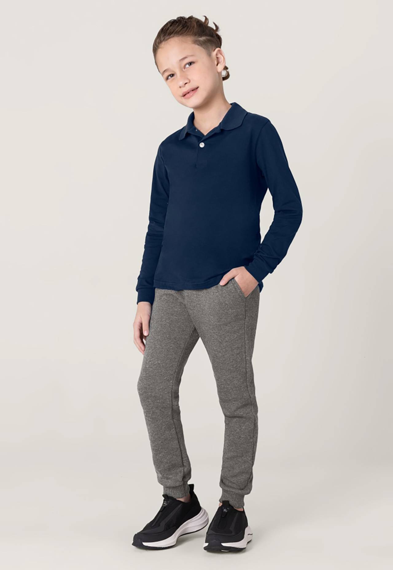 tênis preto infantil masculino looks