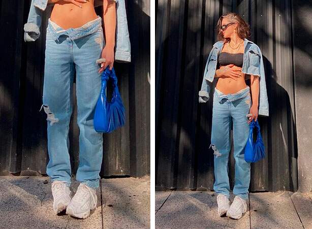 tênis meia com calça jeans destroyed