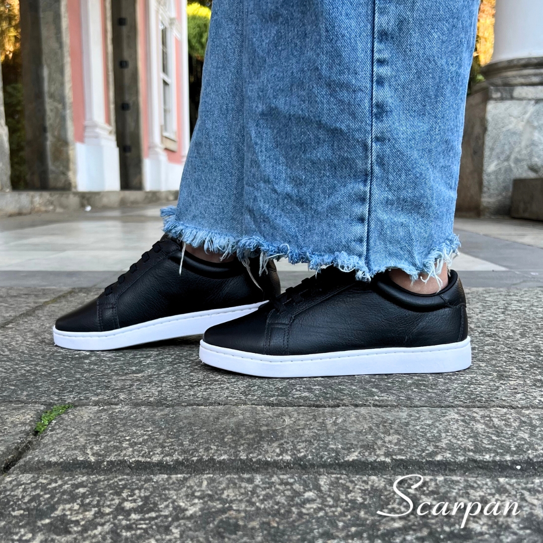 tênis preto cano baixo