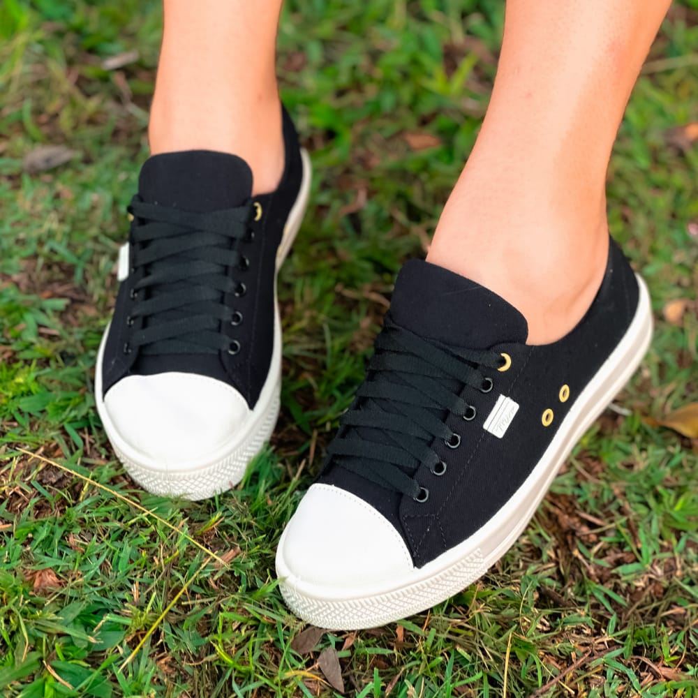 tênis preto feminino casual