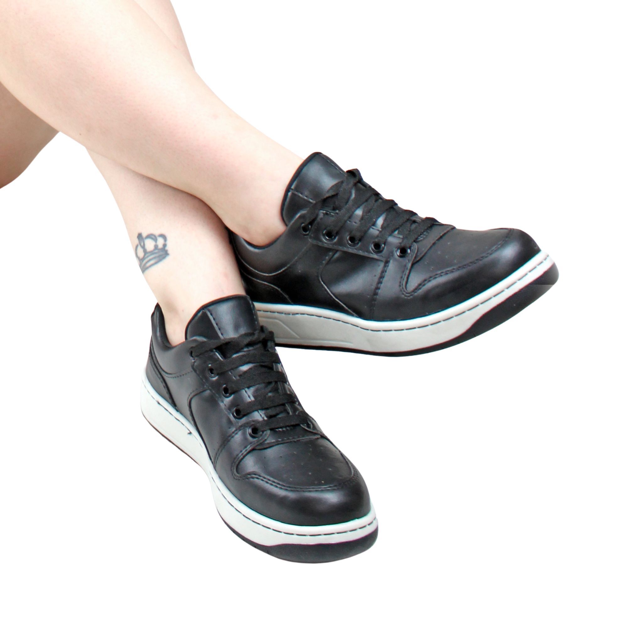 tênis preto feminino casual
