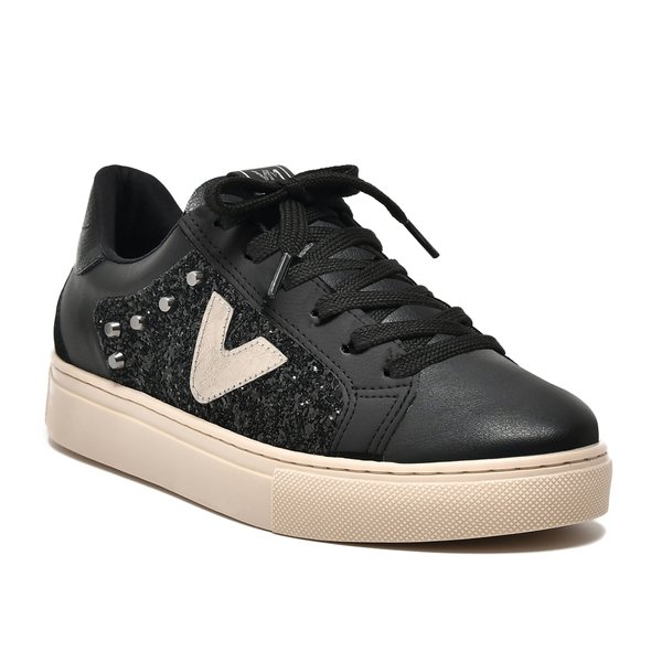 tênis preto feminino couro