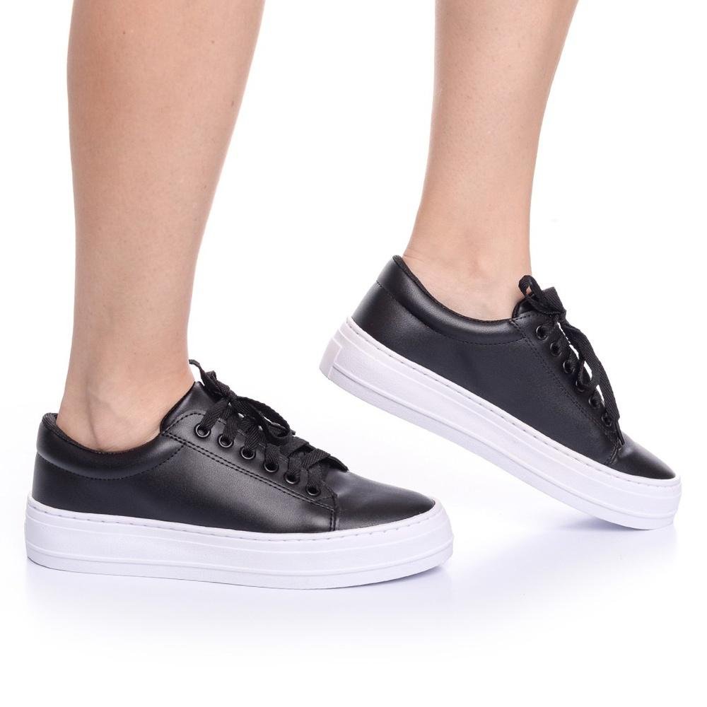 tênis preto feminino camurça