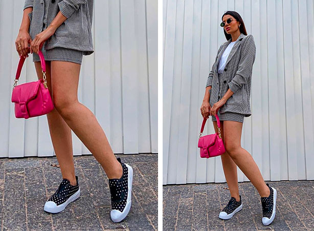 look monocromático preto