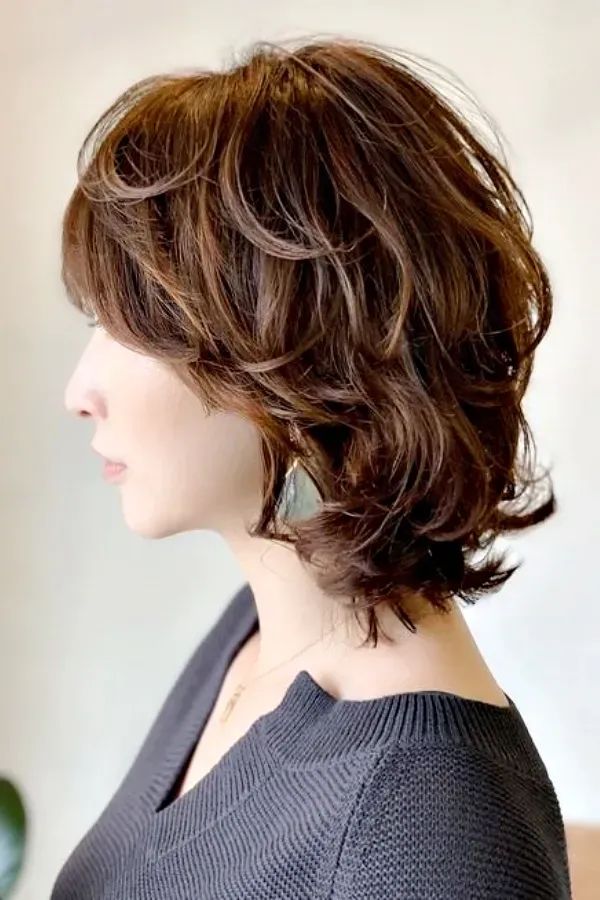 corte curto com franja para senhoras